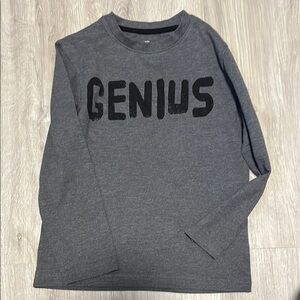 4/$20 George Gray Kids Shirt with 'GENIUS' Print size 6